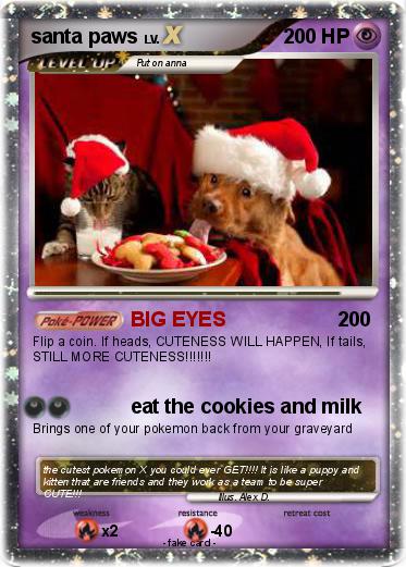Pokemon santa paws