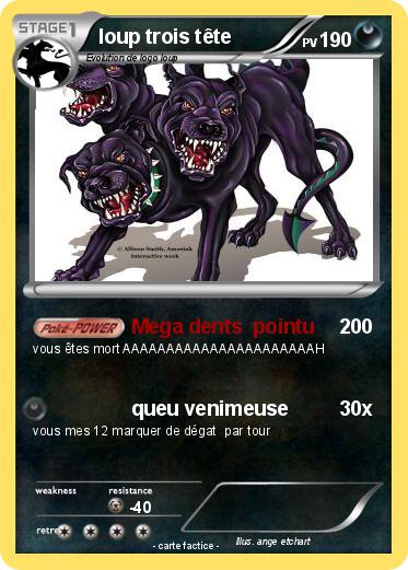 Pokemon loup trois tête