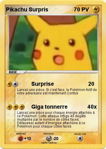 Pokemon Pikachu Surpris