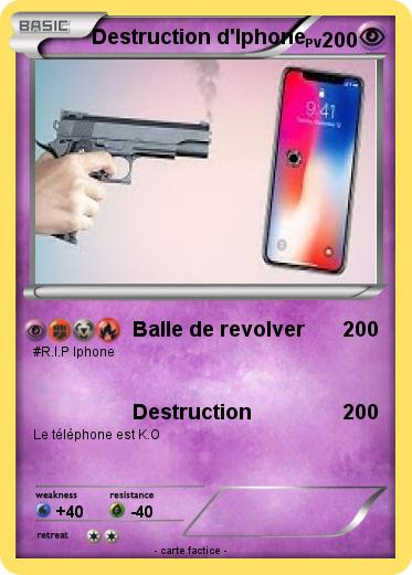 Pokemon Destruction d'Iphone