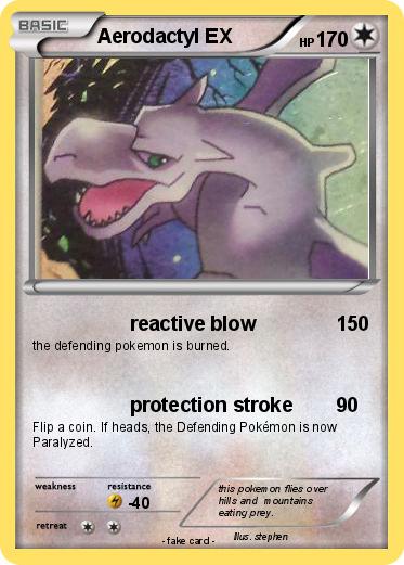 Pokemon Aerodactyl EX