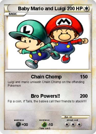 Pokemon Baby Mario and Luigi