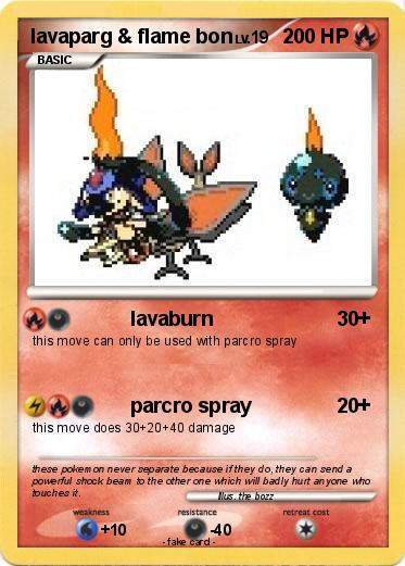 Pokemon lavaparg & flame bon