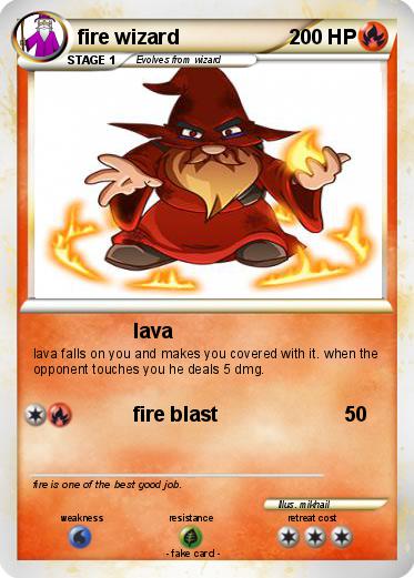 Pokemon fire wizard