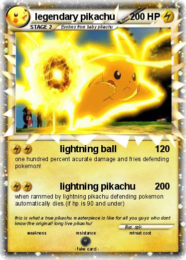 Pokemon legendary pikachu