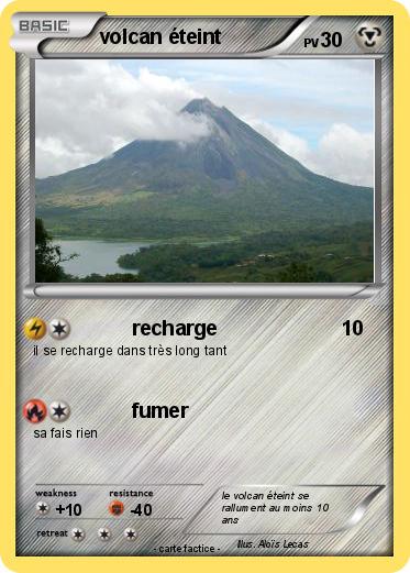 Pokemon volcan éteint