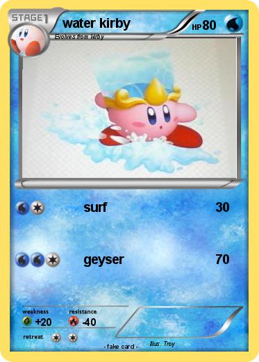 Pokemon water kirby