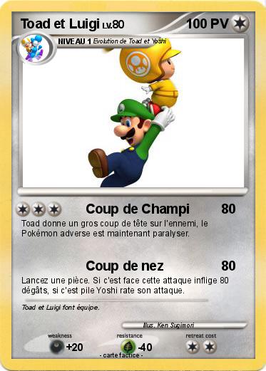 Pokemon Toad et Luigi