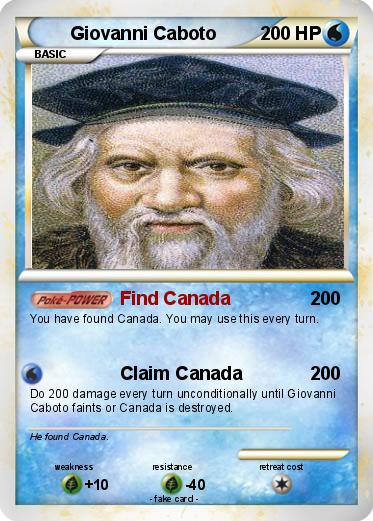 Pokemon Giovanni Caboto