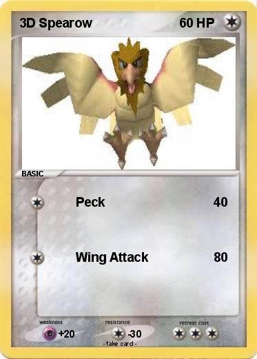 Pokemon 3D Spearow