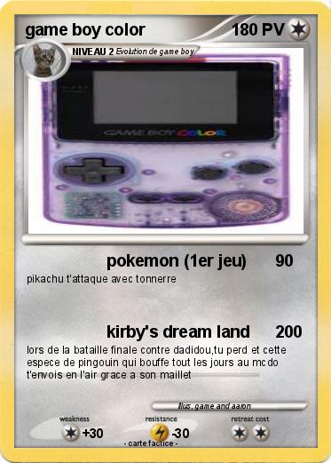Pokemon game boy color