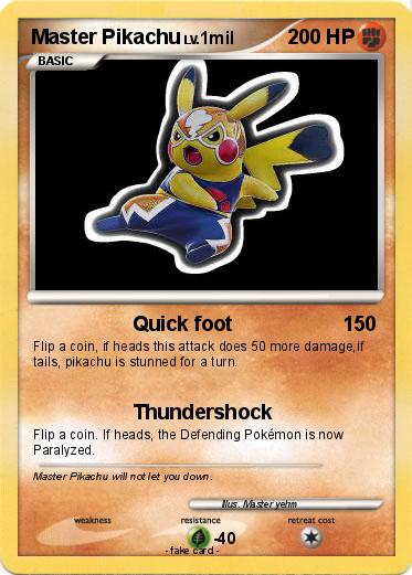 Pokemon Master Pikachu