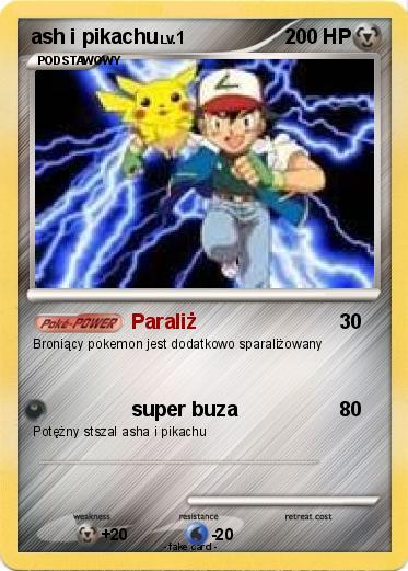 Pokemon ash i pikachu