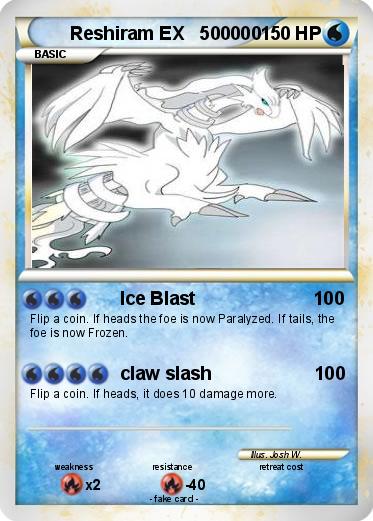Pokemon Reshiram EX   500000
