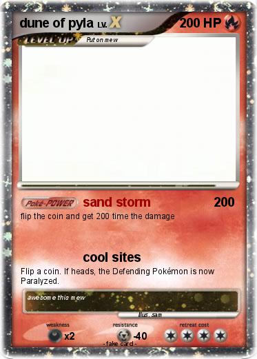 Pokemon dune of pyla