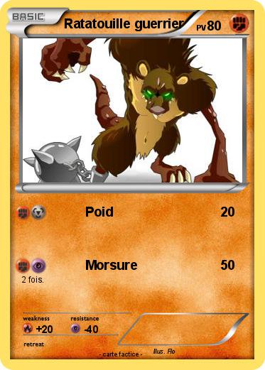 Pokemon Ratatouille guerrier