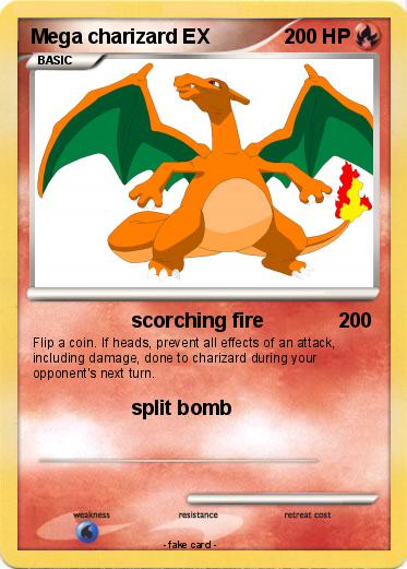 Pokemon Mega charizard EX