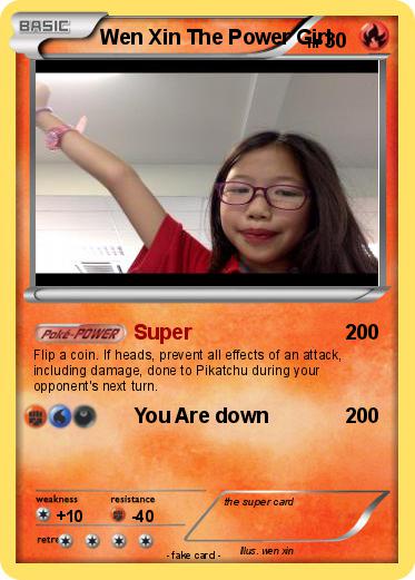 Pokemon Wen Xin The Power Girl