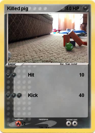 Pokemon Killed pig