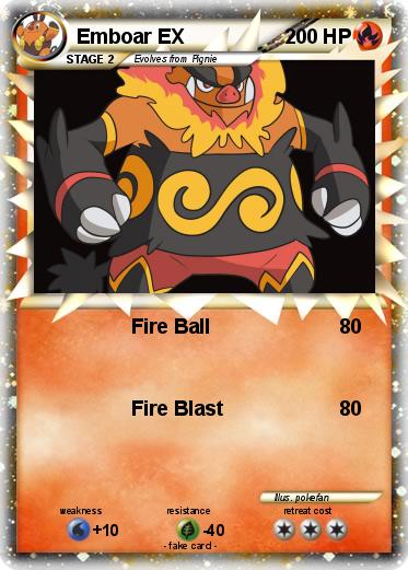 Pokemon Emboar EX