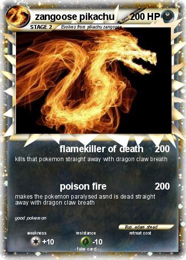 Pokemon zangoose pikachu