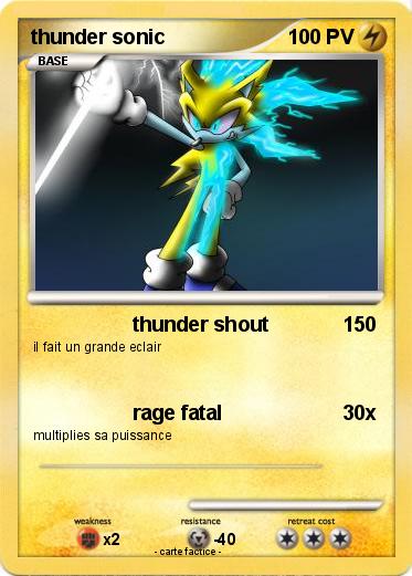 Pokemon thunder sonic