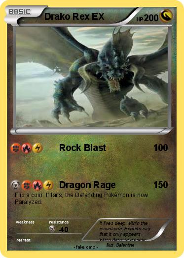 Pokemon Drako Rex EX