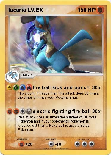 Pokemon lucario LV.EX
