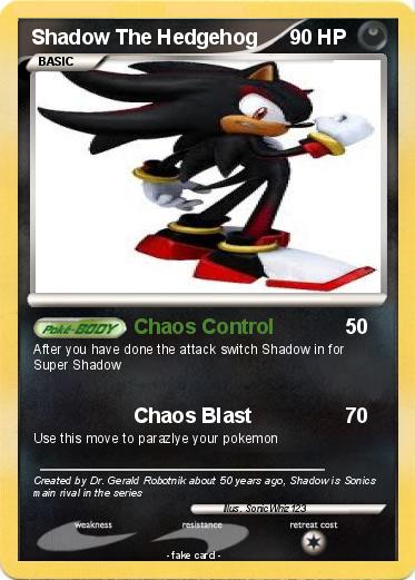 Pokemon Shadow The Hedgehog