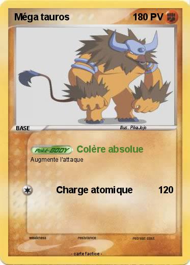 Pokemon Méga tauros