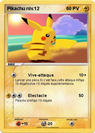 Pokemon Pikachu niv.12