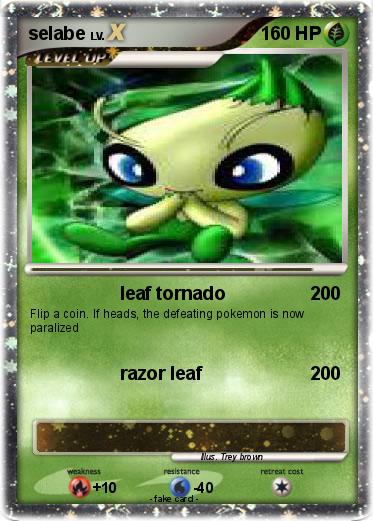 Pokémon selabe 3 3 - leaf tornado - My Pokemon Card