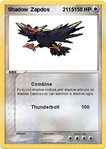 Pokemon Shadow  Zapdos         2115