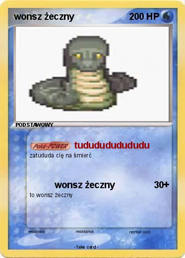 Pokemon wonsz żeczny