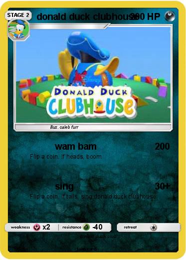 Pokemon donald duck clubhouse