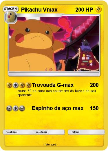 Pokemon Pikachu Vmax
