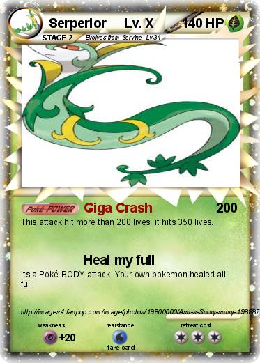 Pokemon Serperior     Lv. X