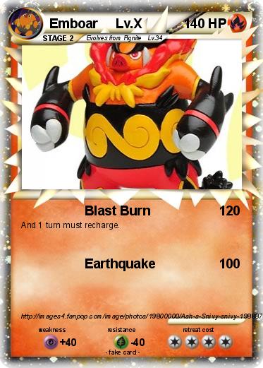 Pokemon Emboar     Lv.X