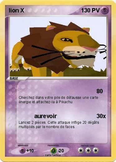 Pokemon lion X