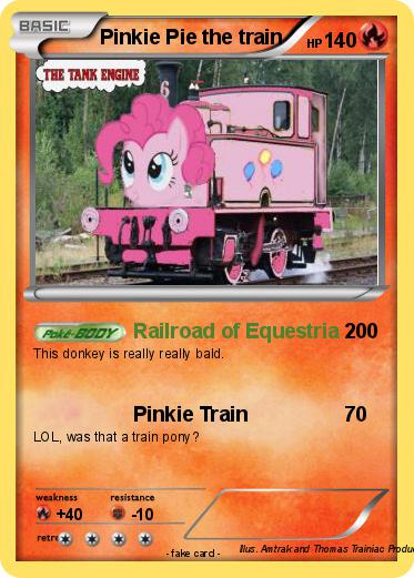 Pokemon Pinkie Pie the train