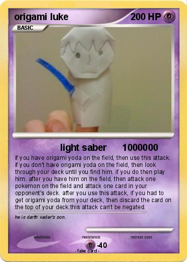 Pokemon origami luke