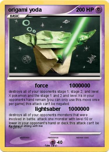 Pokemon origami yoda