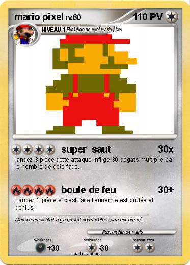 Pokemon mario pixel