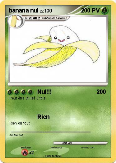 Pokemon banana nul