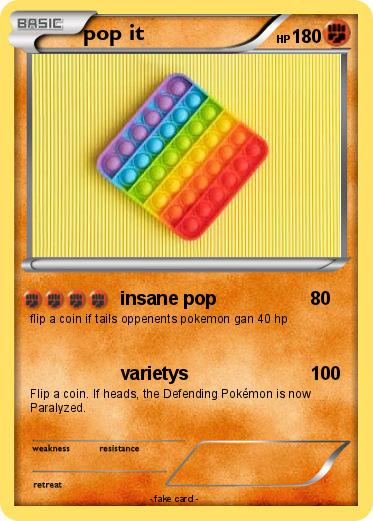 Pokemon pop it