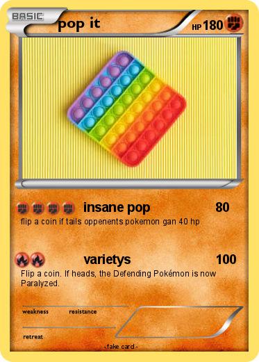 Pokemon pop it