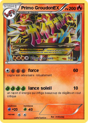 Pokemon Primo GroudonEX