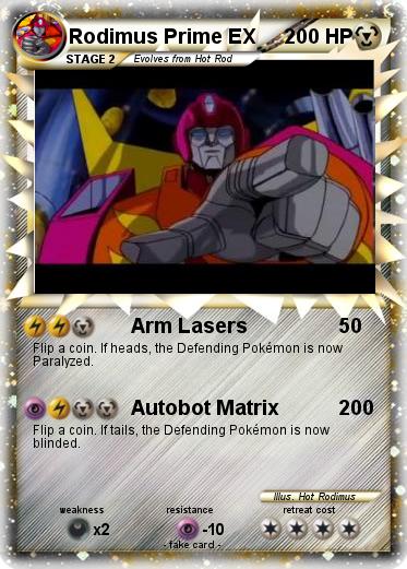 Pokemon Rodimus Prime EX