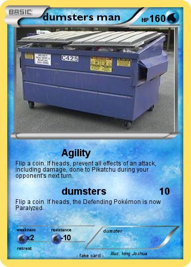Pokemon dumsters man