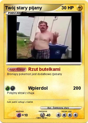 Pokemon Twój stary pijany